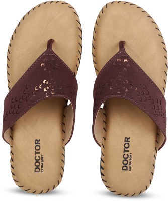 DOCTOR EXTRA SOFT Ortho Care Orthopaedic and Diabetic Comfort Doctor Women Brown Flats