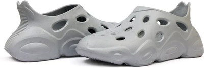 Footsace Men Clogs(Grey , 8)