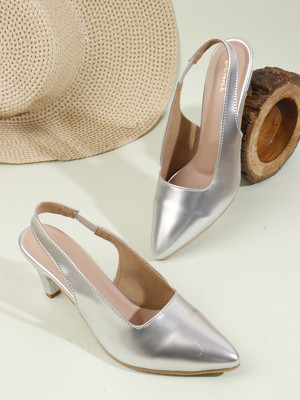 Denill Women Heels(Silver , 5)