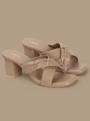 LAVIE Women Heels(Beige , 6)