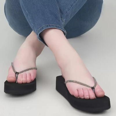 JMPWSPORT Women Wedges(Black , 7)