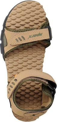 Sparx SS 103 Men Sandals(Olive, Brown , 9)
