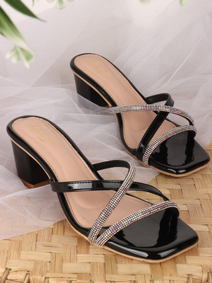 Denill Women Heels(Black , 7)