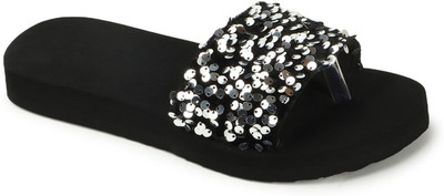 TRIKSY Women Flats(Silver , 4)