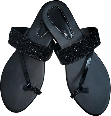 XiZUii Women Flats(Black , 7)