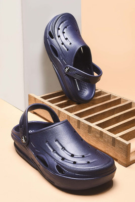 BERSACHE Men Clogs(Blue , 8)