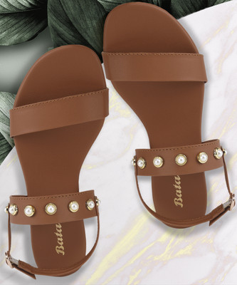 Bata Women Flats(Brown , 3)