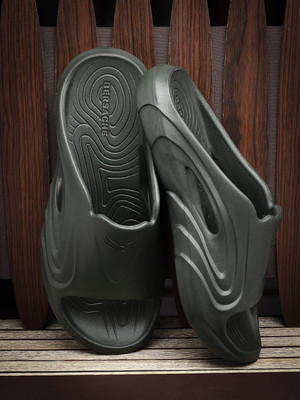 BERSACHE Men Flats(Green , 9)