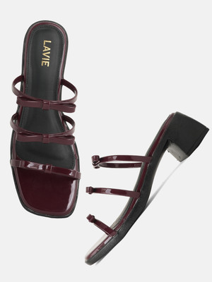 LAVIE Women Heels(Maroon , 3)