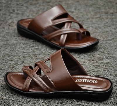 moshto Men Sandals(Brown , 9)