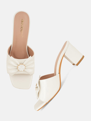 Dressberry Women Heels(White , 7)