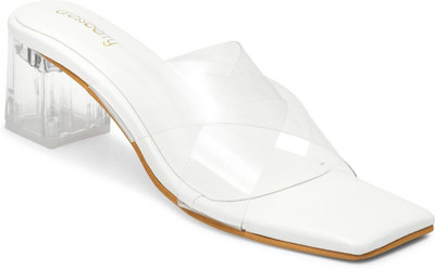 Dressberry Women Heels(White , 8)