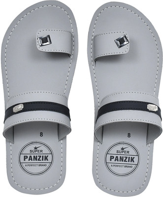 house of common Men Sandals(Grey , 8)