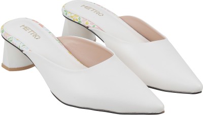 METRO Women Heels(White , 5)