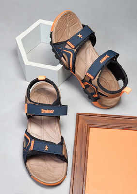 Roadster Men Sandals(Blue, Orange , 6)