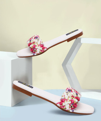 Bambam Women Flats(White , 8)