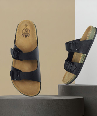 Kavsun Men Sandals(Black , 7)