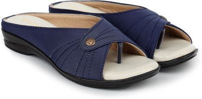 Global India Women Flats(Blue , 3)