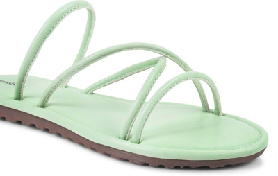 Dressberry Women Flats(Green , 8)
