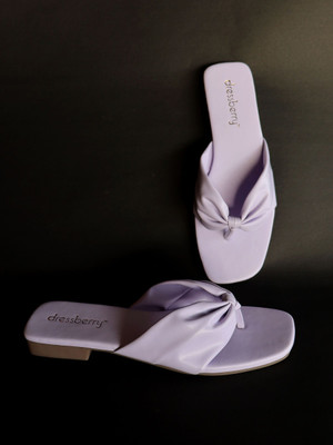 Dressberry Women Flats(Purple , 6)