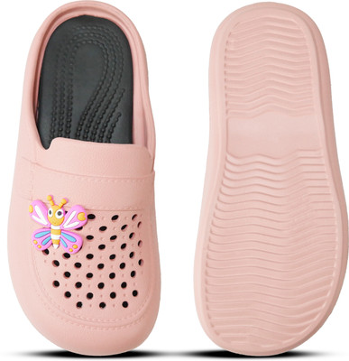 FASMANIA Women Clogs(Black , 4)