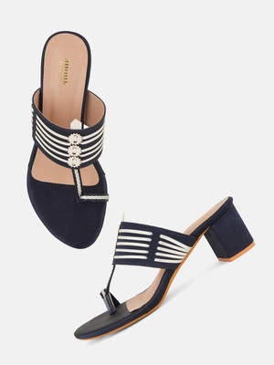 ANOUK Women Heels(Blue , 3)