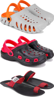 Pennen Men Clogs(Red , 7)