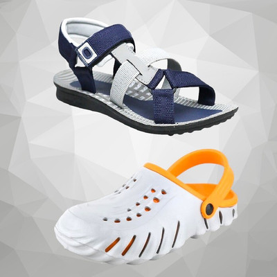 Orvax Men Clogs(Orange , 8)