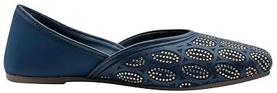 SHOENEEDS Women Flats(Blue , 5)