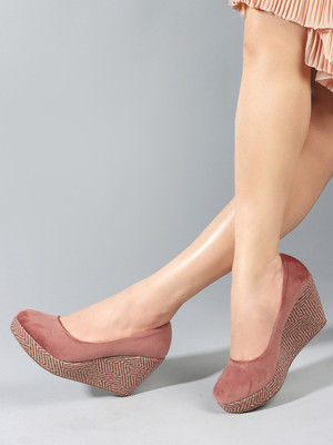 Mast & Harbour Women Wedges(Pink , 8)