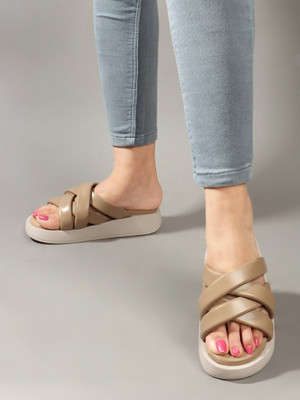 Colo Women Heels(Khaki , 6)