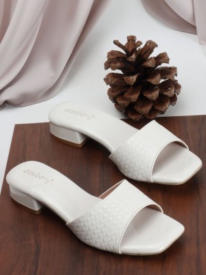 Dressberry Women Heels(White , 7)