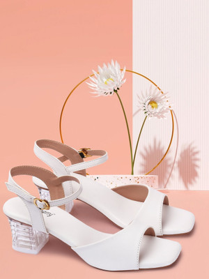 Dressberry Women Heels(White , 3)