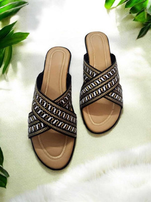 SOLIVA Women Wedges(Black , 6)