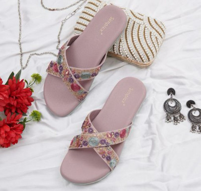 TFF Women Flats(Pink , 7)