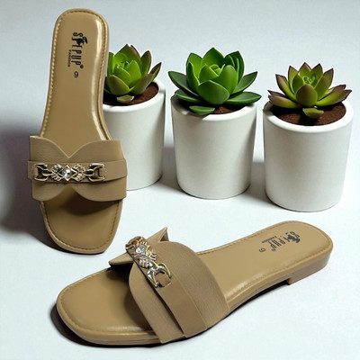 Stepup fashion Women Flats(Purple , 6)