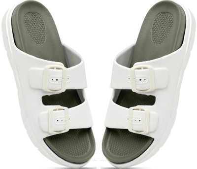 Hawksun Men Casual(White, Green , 9)