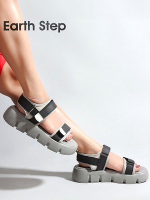 Earth Step Women Casual(Black , 7)