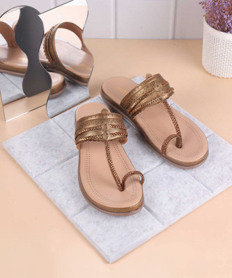 METRO Women Flats(Gold , 6)