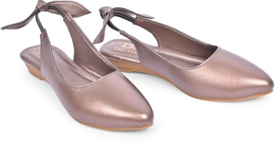 DELEFS Women Flats(Pink , 4)