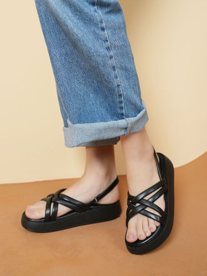 Roadster Women Heels(Black , 7)