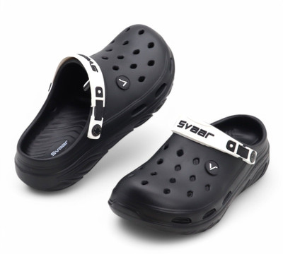 Svaar Men Clogs(Black , 6)