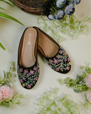 BYQB Women Flats(Black , 6)