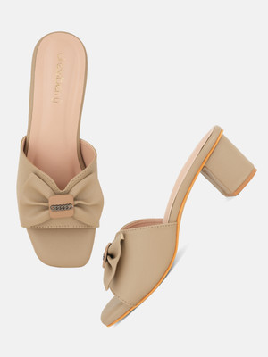 Dressberry Women Heels(Beige , 5)