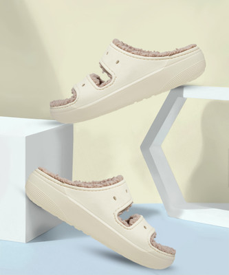 CROCS Classic Cozzzy Women Casual(Off White , 6 UK/India)