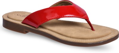 Paragon R1000L Stylish Lightweight Daily Durable Comfortable Formal Casual Women Flats(Red , 4)