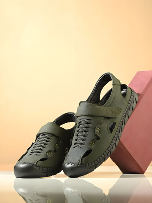 house of common Men Casual(Green , 7)
