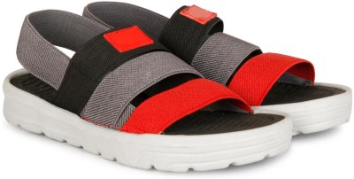 ARCHID Men Sandals(Red, Grey , 8)