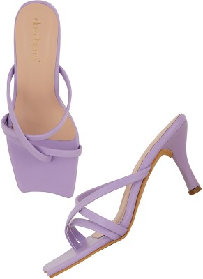 Dressberry Women Heels(Purple , 7)