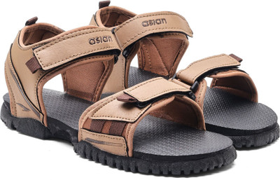 asian Men Sandals(Brown , 6)